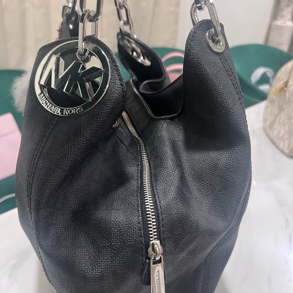 Michael Kors Black Leather Women's Bag